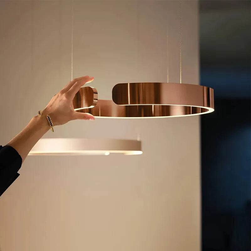 Soriel Pendant Light Luxury Minimalist LED Ring - Sereilux