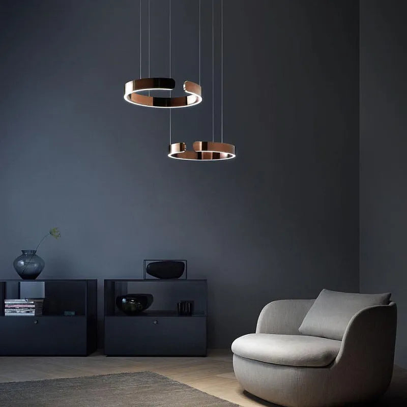 Soriel Pendant Light Luxury Minimalist LED Ring - Sereilux