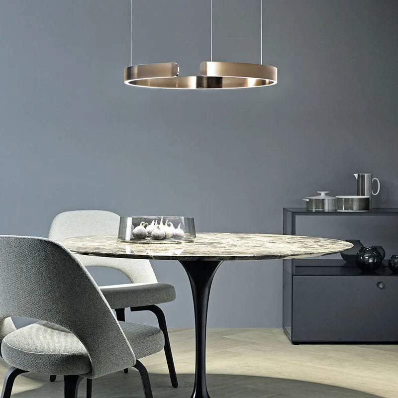 Soriel Pendant Light Luxury Minimalist LED Ring - Sereilux
