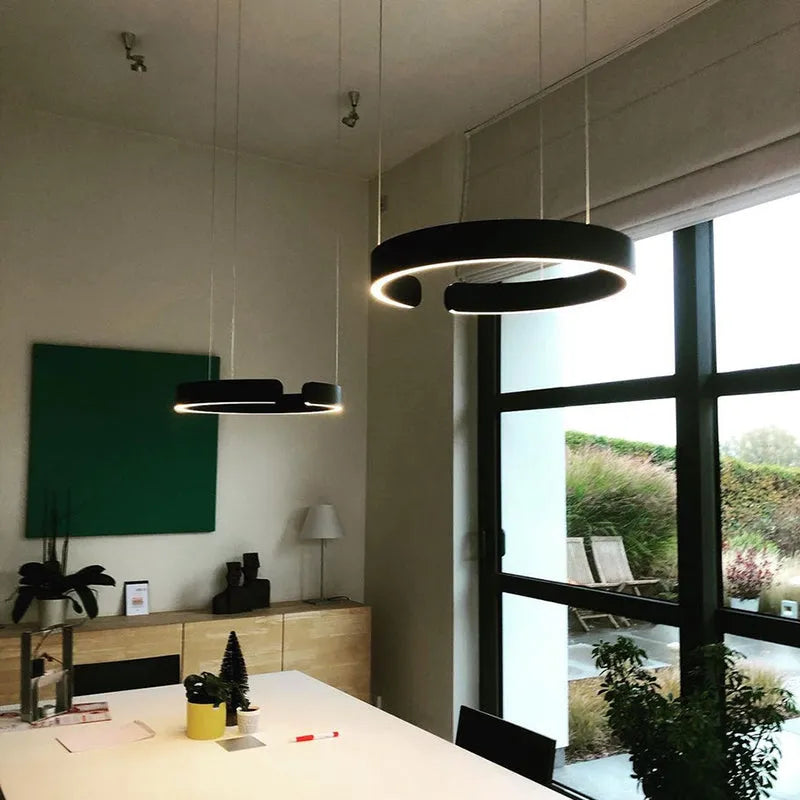 Soriel Pendant Light Luxury Minimalist LED Ring - Sereilux