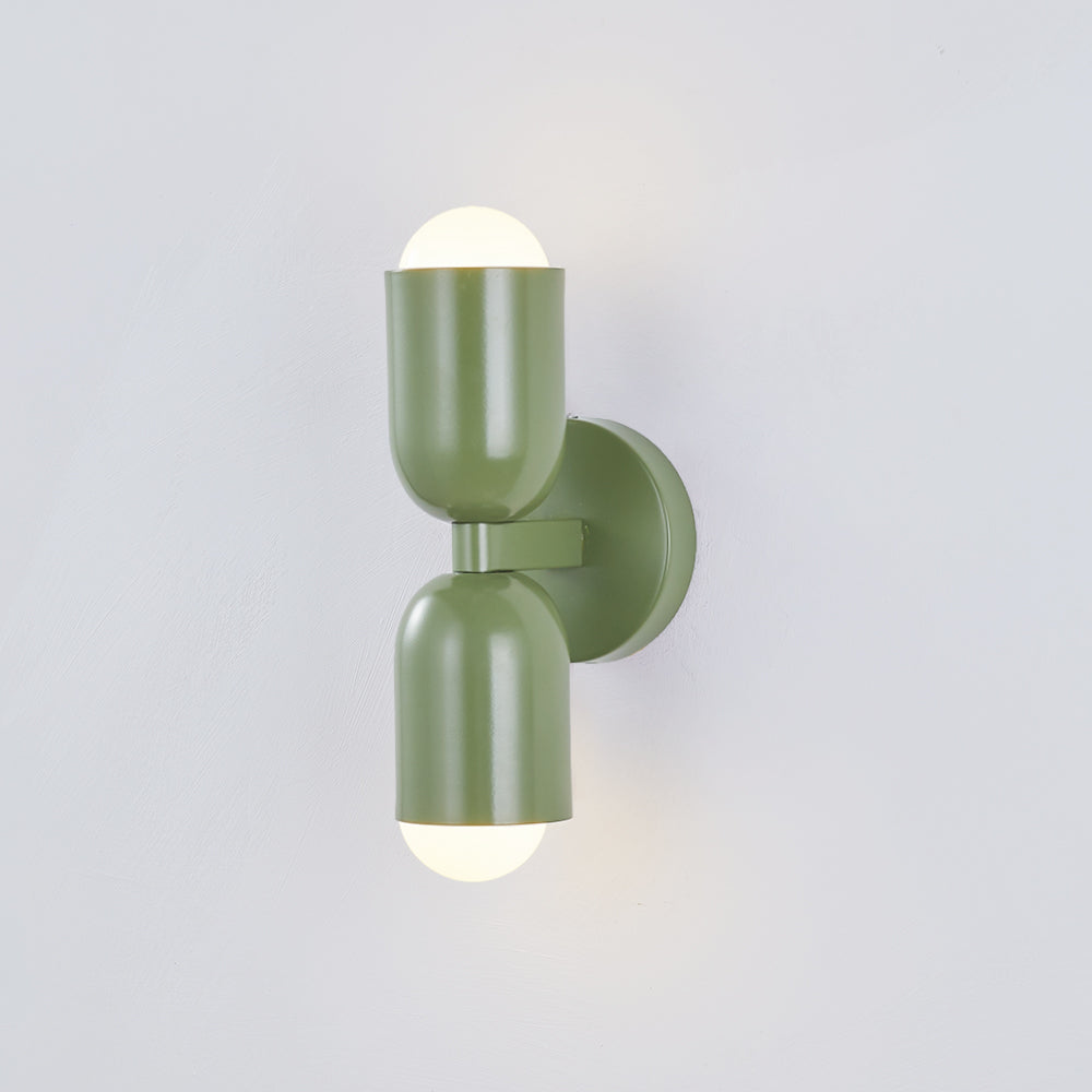 Zareno Applique Murale Cylindre Scandinave Métal Coloré Salon-Luire