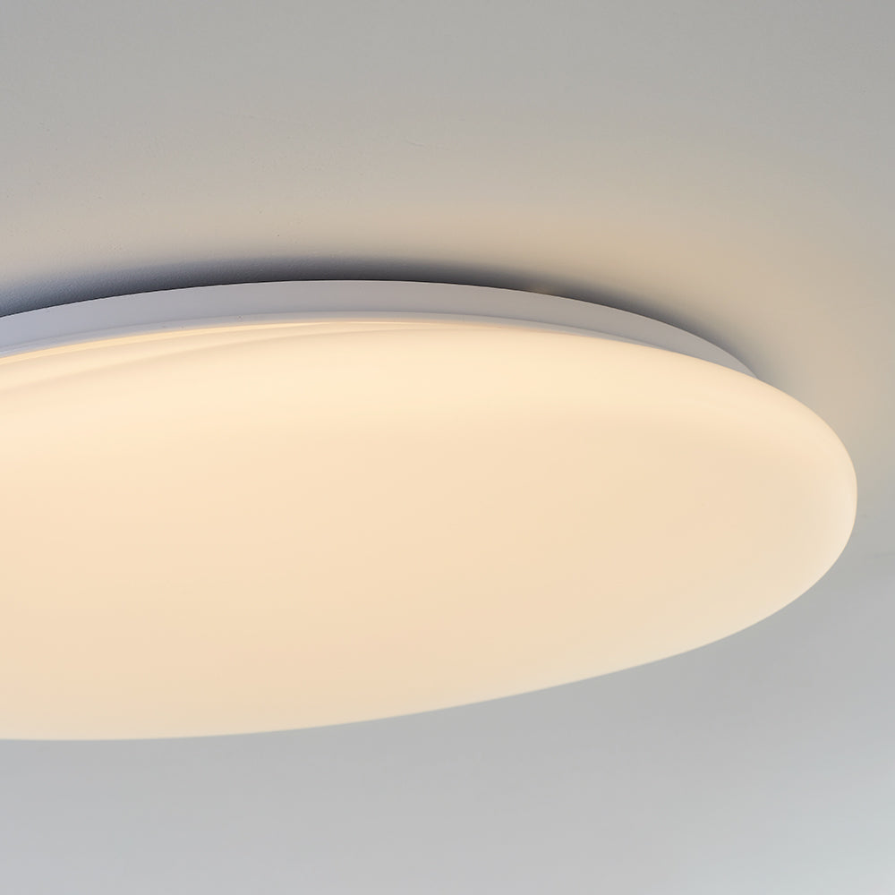 Sorexar Plafonnier Galet Moderne Blanc. Salon-Luire