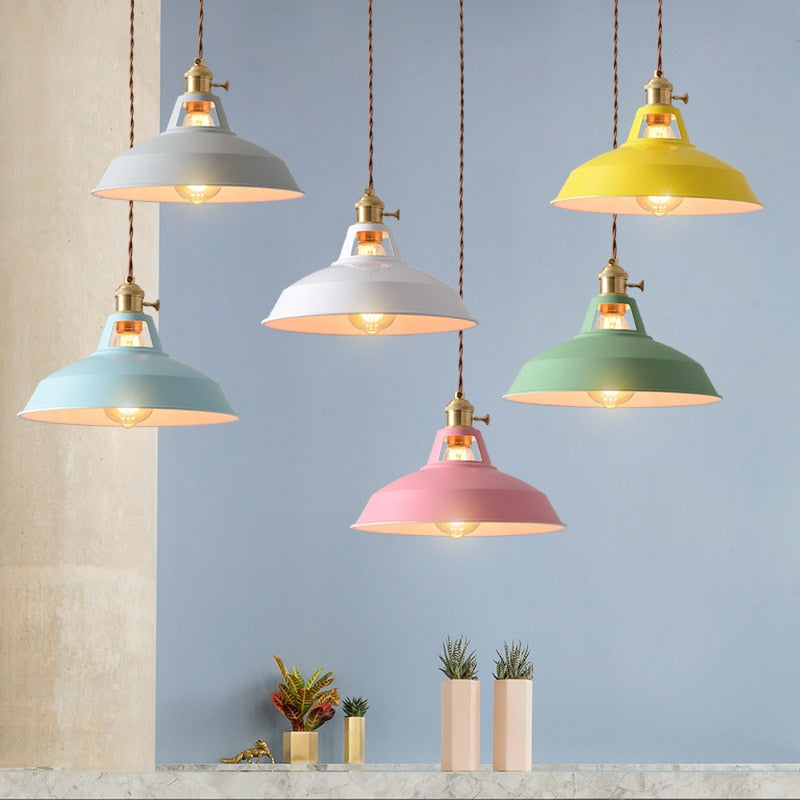 Naren Lampe Suspension Luminaire Vintage. Métal. Noir/Blanc. Salle à Manger-Luire