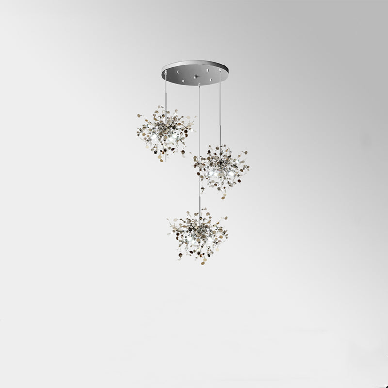Orex Suspension Divergence Inhabituelle. Acier Inoxydable. Or/Argent. Salle à Manger/Salon-Luire