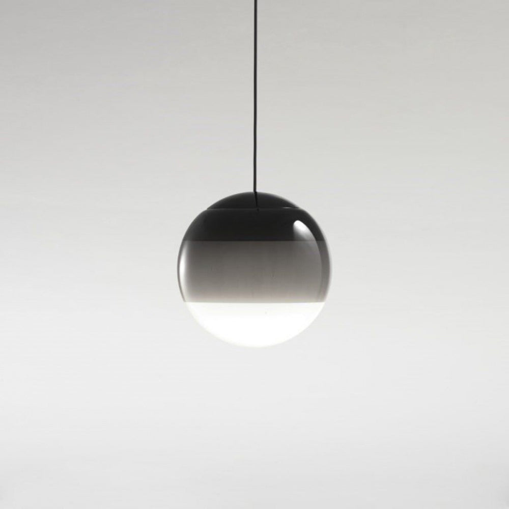 Vioxa Suspension Bulle Moderne Verre. Noir/Gris/Bleu/Rose. Salon-Luire