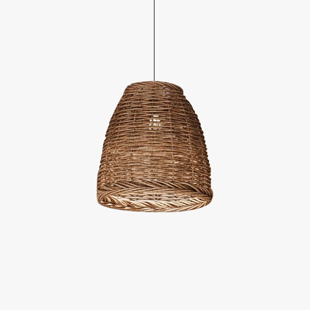 Ririxor Suspension LED Vintage Rotin Salon/Chambre à Coucher-Luire