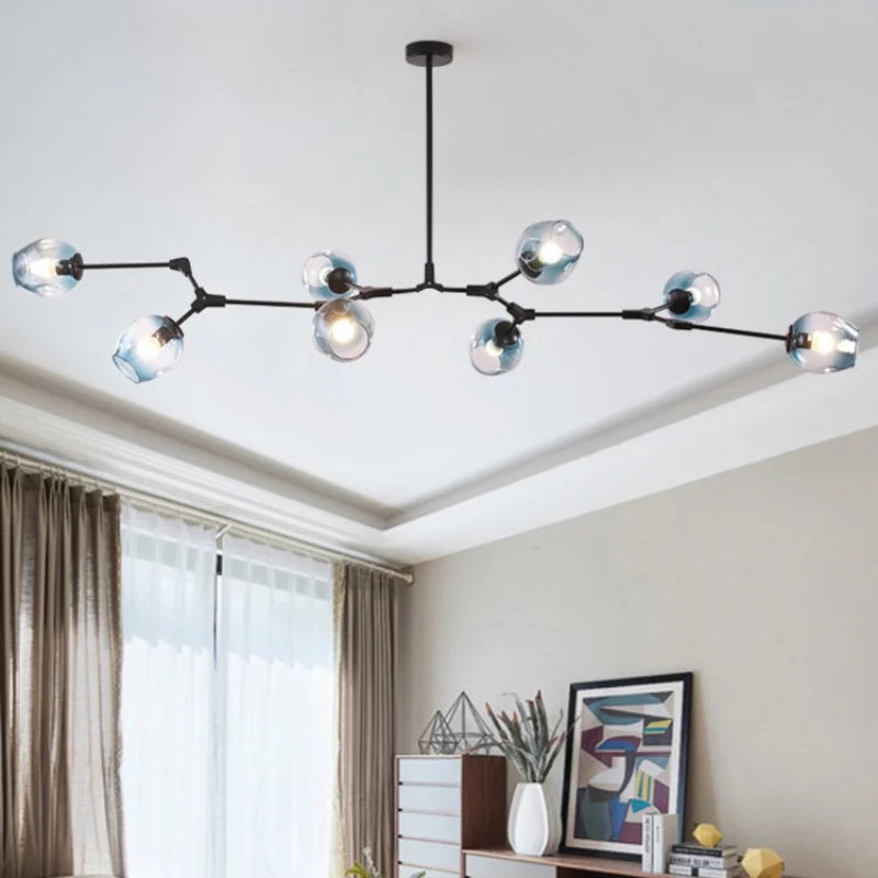 Zerin Nordic Modern Glass Pendant Light Clear Bubble - Sereilux