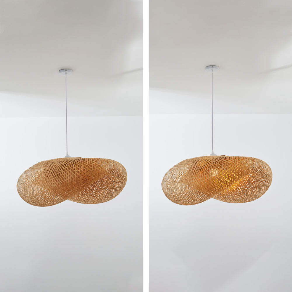 Kareno Suspension Nuage Bohème. Bambou. Bois. Salon-Luire