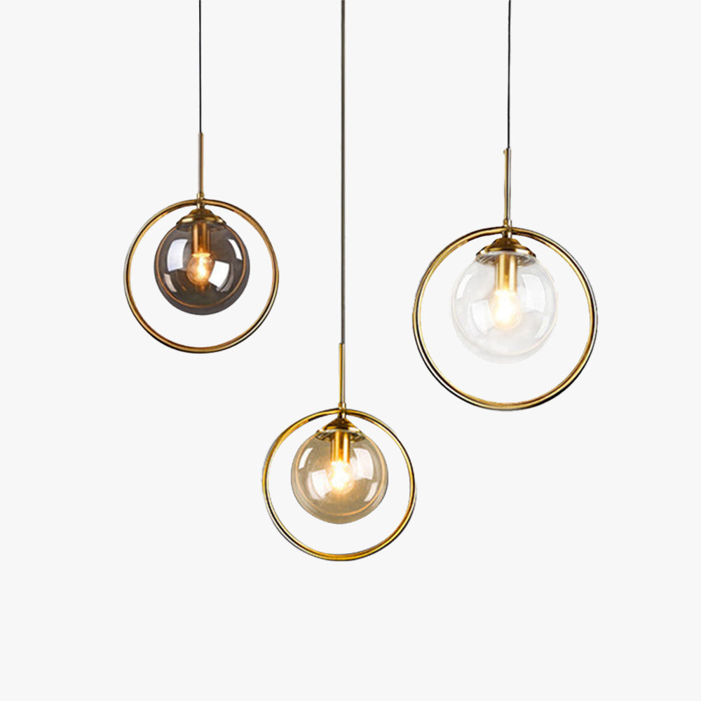 Neo Glass Pendant Light with a Ring - Sereilux