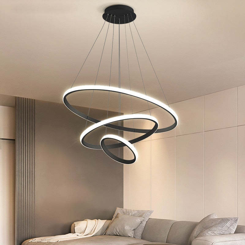 Tavonex Moderne Ring Hanglamp, 2/3/4 Ringen - Sereilux