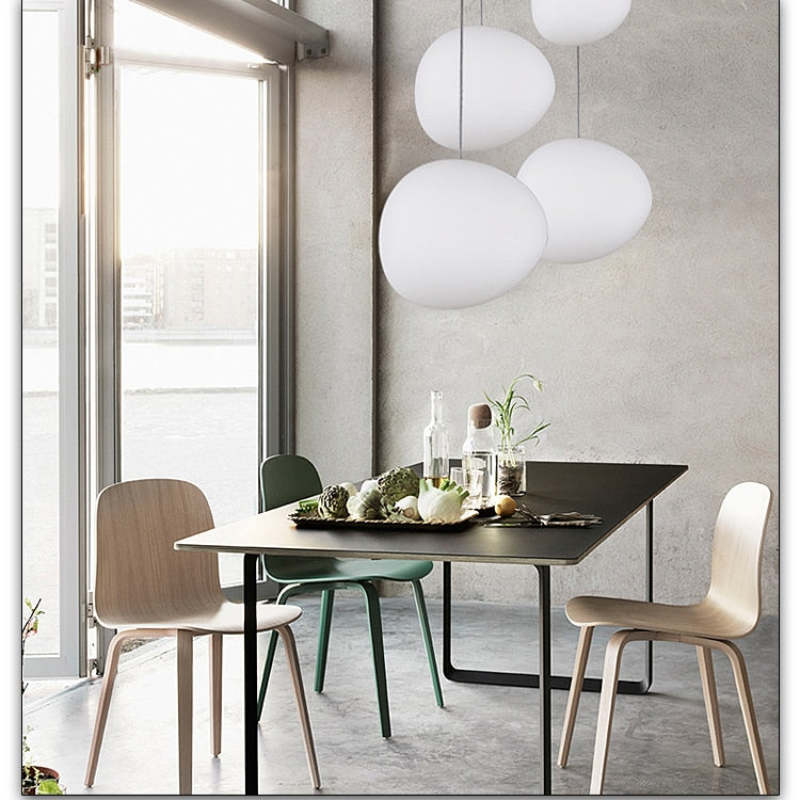 Virel Suspension en verre en forme d'œuf-Luire
