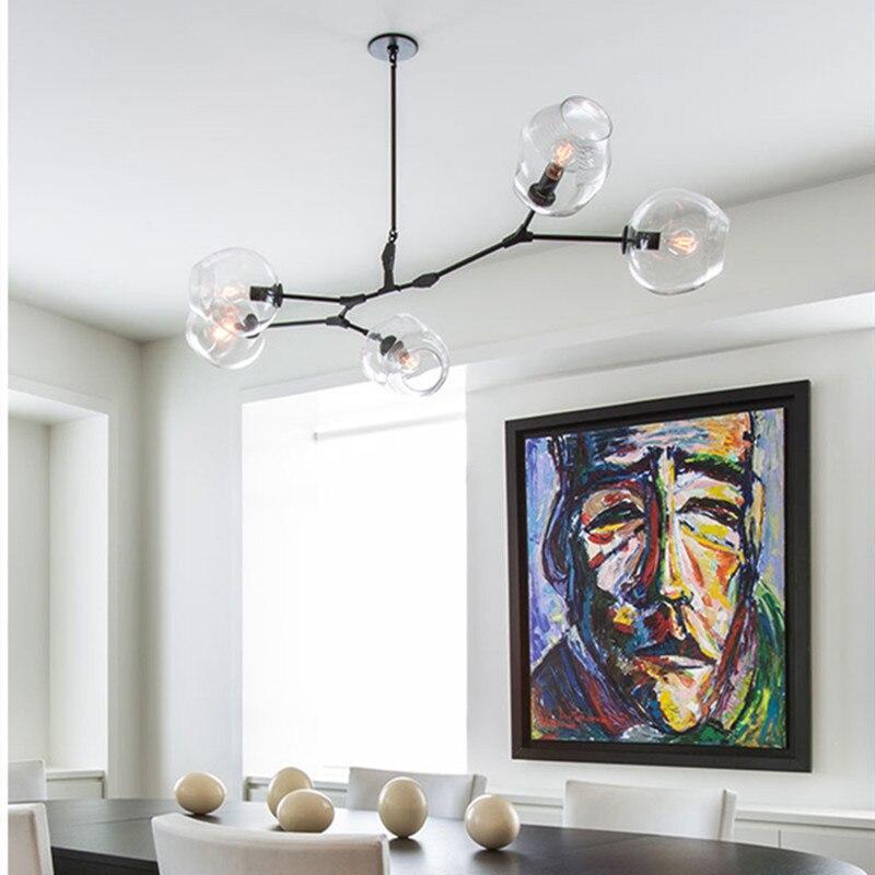 Zerin Nordic Modern Glass Pendant Light Clear Bubble - Sereilux