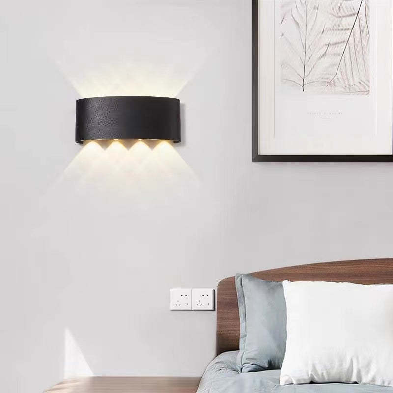 Korinex Applique Murale Rectangulaire Moderne Noir/Blanc. Corridor-Luire