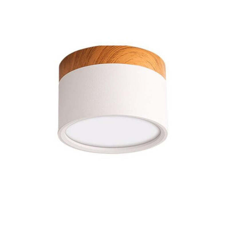 Lumex Petit Plafonnier Led Multicolor Bois Nordique. Couloir-Luire