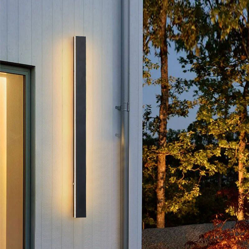 Nazen Applique Murale Extérieur LED Étanche Minimaliste Métal Cour-Luire