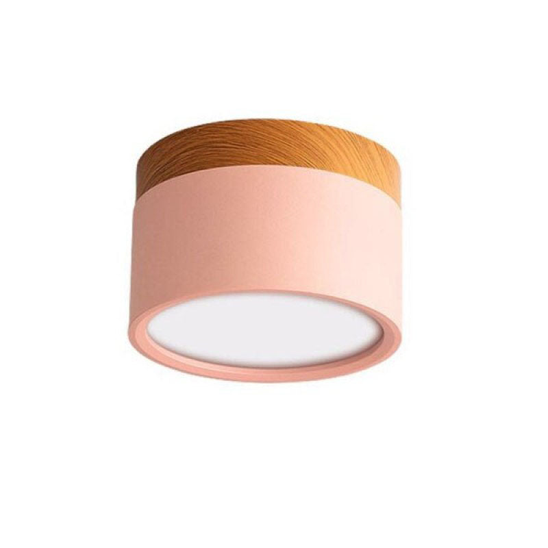 Lumex Petit Plafonnier Led Multicolor Bois Nordique. Couloir-Luire