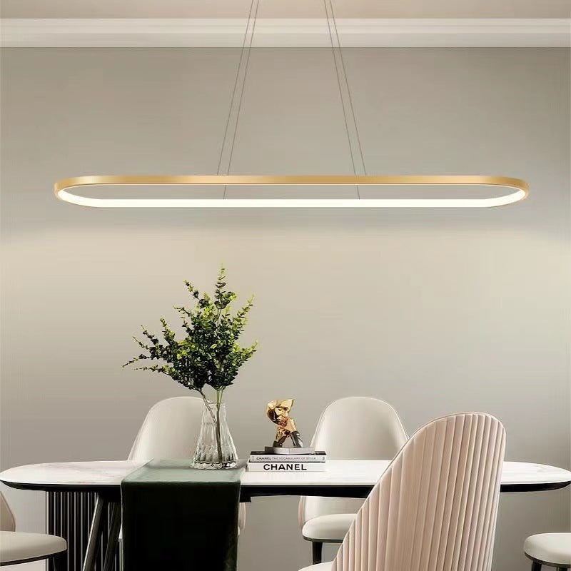 Avenor Minimalist Oval Interior Hanging Pendant Light - Sereilux