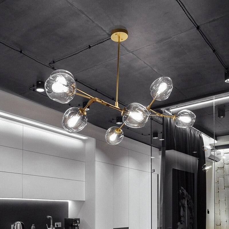 Zerin Nordic Modern Glass Pendant Light Clear Bubble - Sereilux