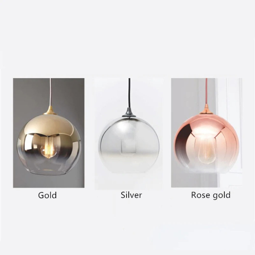 Liroven Lampe Suspendue à Boule de Verre Chambre à Coucher/Salle à Manger-Luire