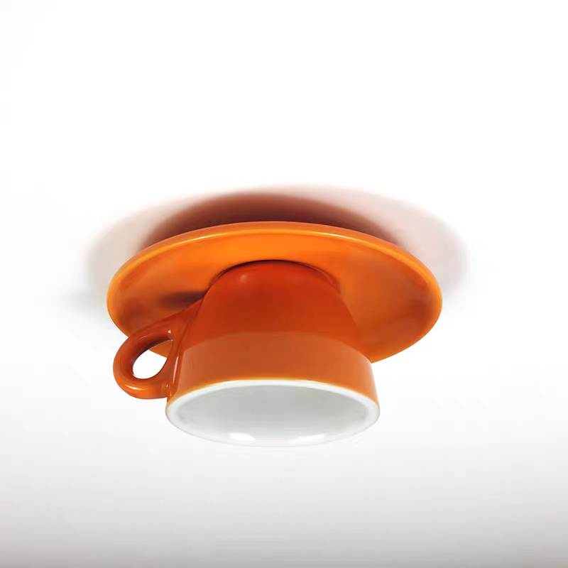 Kevelor Moderne Tasses à Café Céramique Plafonnier Bleu/Rose/Jaune-Luire