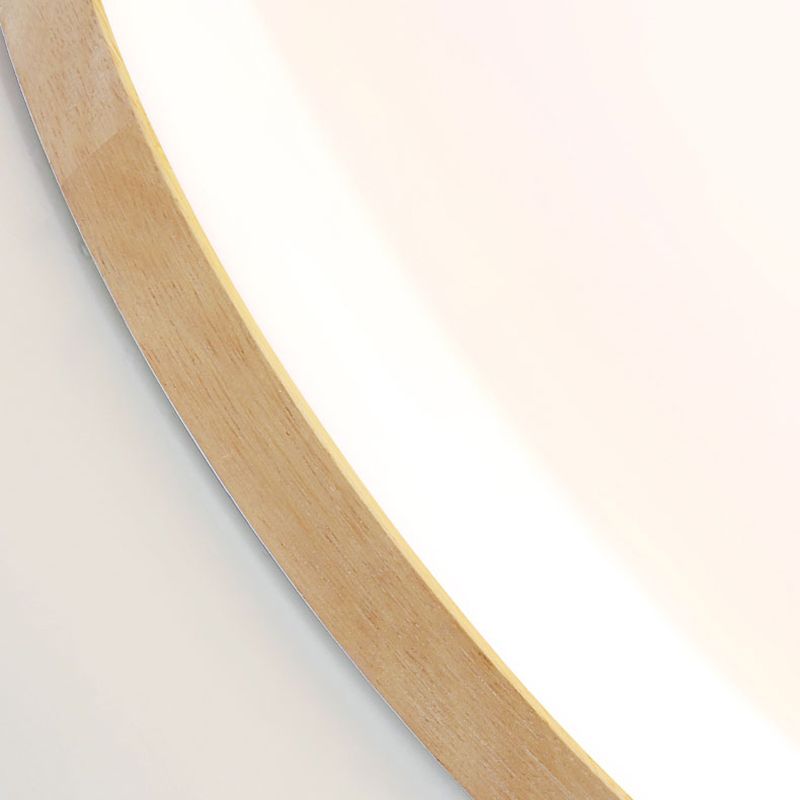 Evenor Plafonnier LED Grande Rond Moderne Bois-Luire